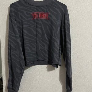 Mighty Fine crop sweater top